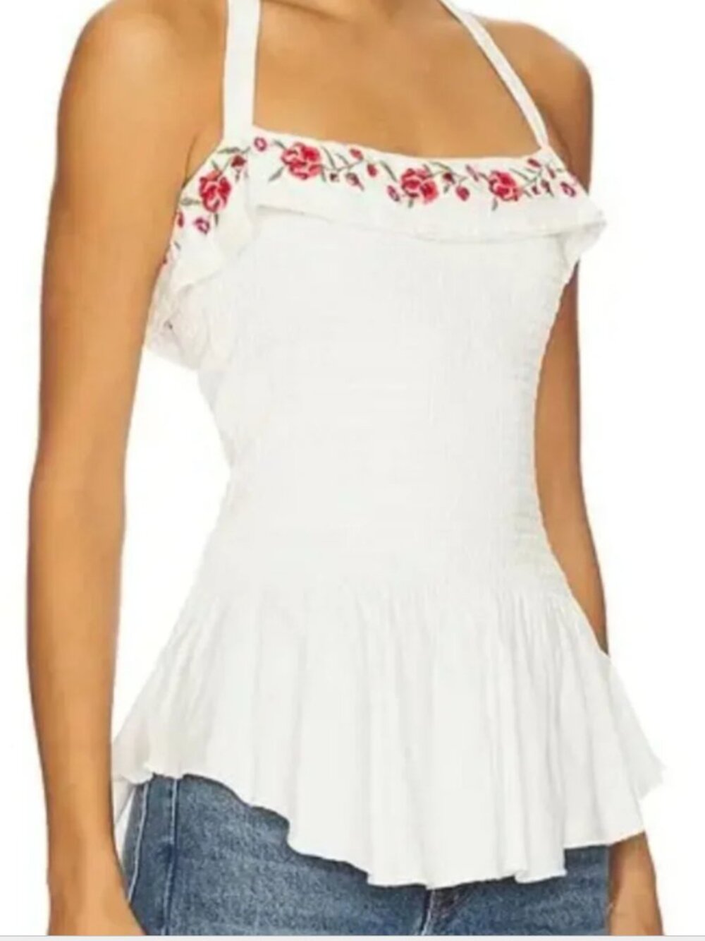 NWT Free People Alee Top in White Combo - Picture 3 of 4